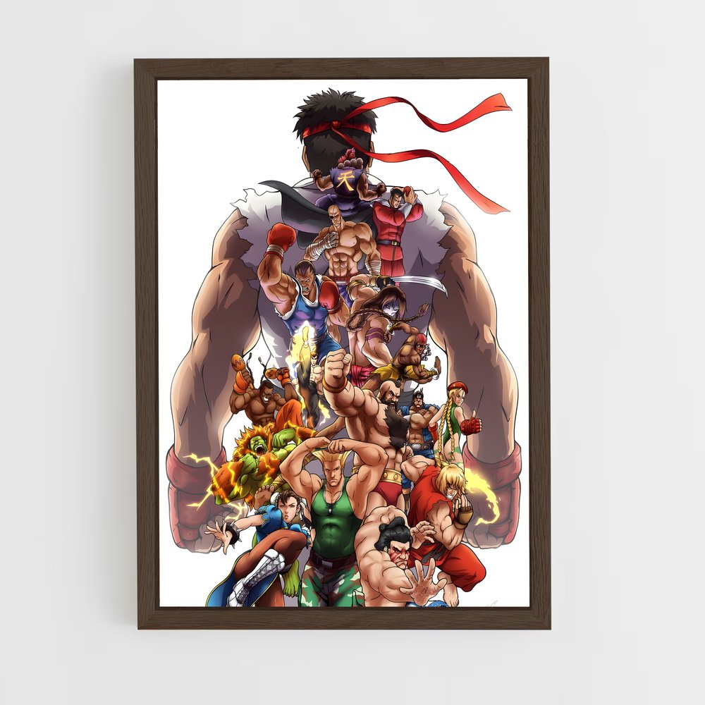 Poster Rumble in the Streets – affiche Street Fighter (vue 5)